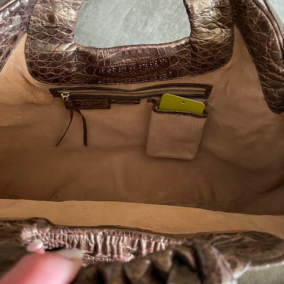 Nancy Gonzalez Crocodile Copper Tote Bag - Picture 9 of 16